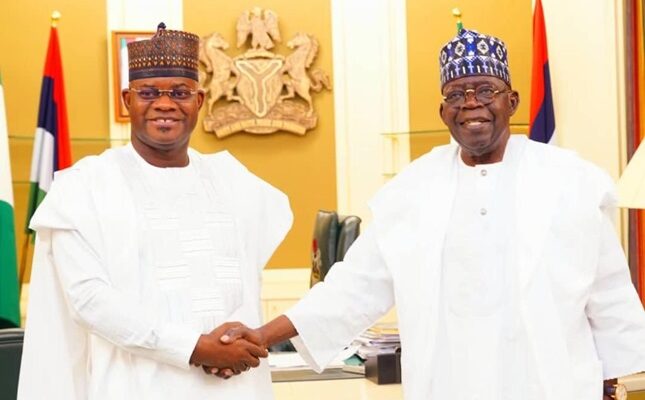 Tinubu greets Yahaya Bello