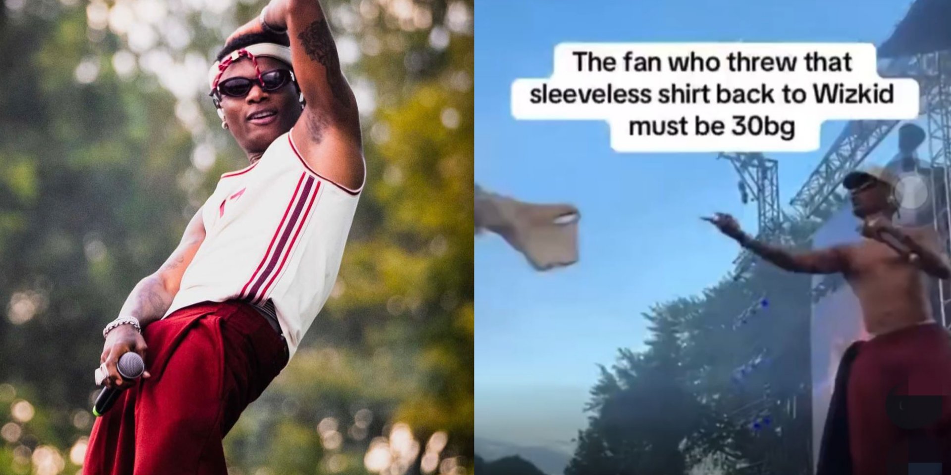 Fan Throws Wizkid Shirt Back