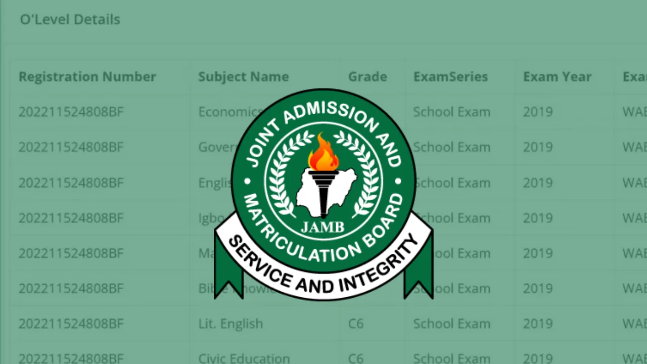 JAMB O-level Result Re-upload