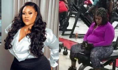Nkechi Blessing gym photo reaction