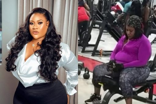 Nkechi Blessing gym photo reaction