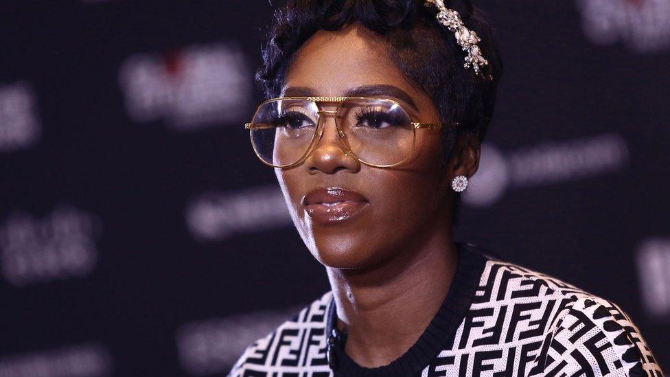 Tiwa Savage shares a bare-faced Snapchat video
