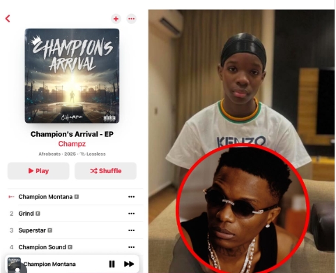 Wizkid’s 14-year-old son, Tife Balogun,