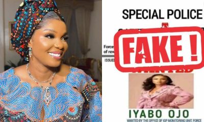 Nollywood star Iyabo Ojo denies arrest