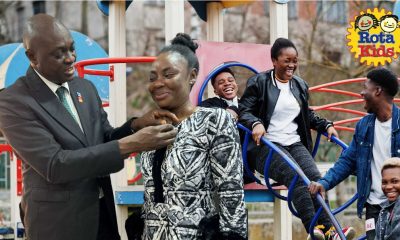 District 9112 Governor, Rtn. Lanre Adedoyin with the chairman of Rotakids Committee, Rtn. CP. Oyebola Adeyanju.